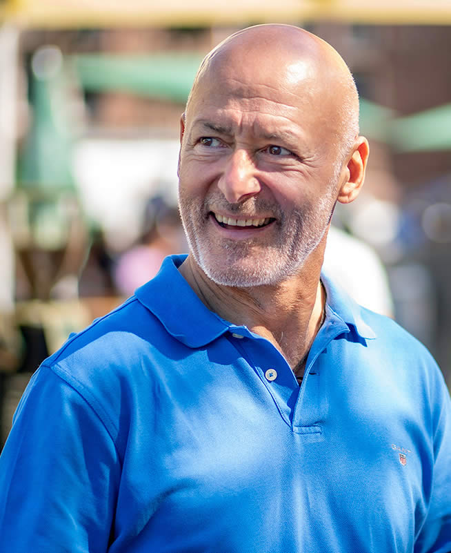 Dimitri Margonis, the owner of SY Thalassa